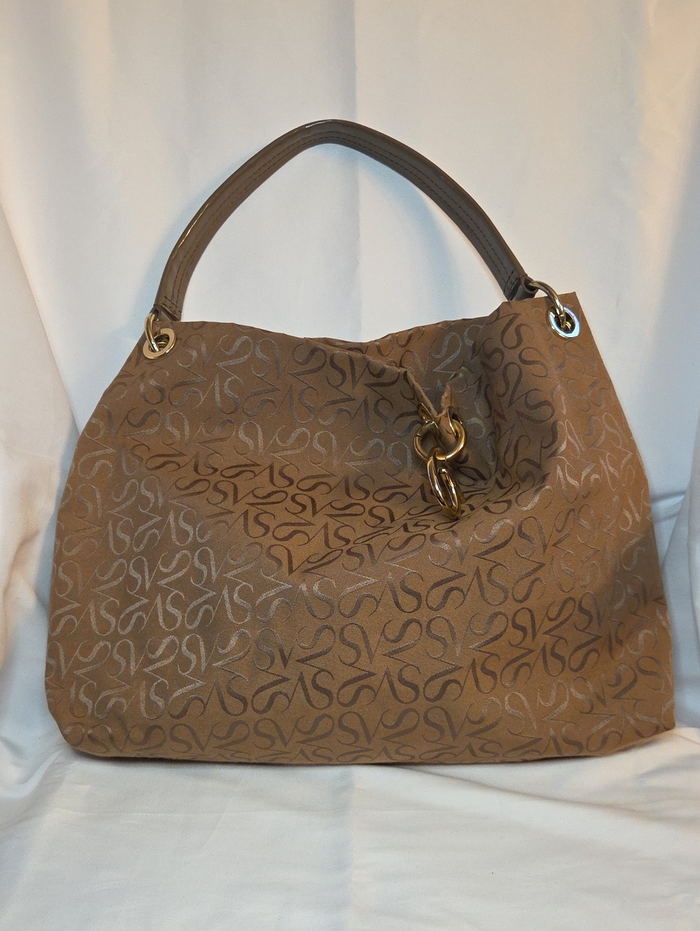 Simply Vera Vera Wang Monogram Hobo Shoulder Bag - Like New!